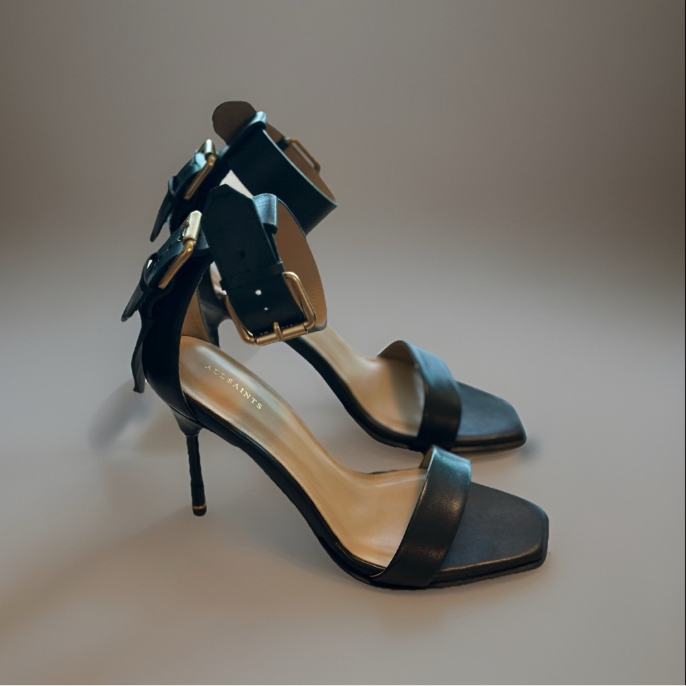 All Saints Dark Heels with Straps